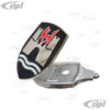 C24-113-853-621-BST - 113853621B - TOP QUALITY - WOLFSBURG HOOD BADGE WITH BASE - BEETLE 60-63 - SOLD EACH