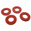 C33-SS0019-SET - (211-837-659 211837659) - GERMAN QUALITY FROM C&C U.K. - RED FIBER WASHER FOR VENT WINDOW - ALSO MIRROR ARM - 4 REQUIRED PER ARM OR WINDOW - BUS 52-67 - SET OF 4