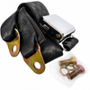 C26-857-003F - 2 POINT LAP BELT - BLACK FOR ALL FRONT OR REAR - WITH FLAT CHROME BUCKLE - SOLD EACH