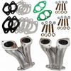 C10-47-7334 - CIP1 EXCLUSIVE - OFF-SET DUAL IDF/HPMX MANIFOLD KIT WITH GASKETS AND HARDWARE - ALL BEETLE STYLE T1 UPRIGHT 1600CC STYLE ENGINES - SOLD SET