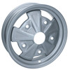 C10-6620-GRY - GENUINE FUMAGALLI - SILVER/GREY PAINTED 5 SPOKE STEEL WHEEL - CENTER CAP INCLUDED - 5X205MM 5 BOLT - 15X4-1/2 IN. - CENTER HOLE IS 77MM  (3 IN.) - BEETLE/GHIA/TYPE-3 - SLIGHT SCRATCHES FROM TRANSPORT MUST BE EXPECTED - SOLD EACH