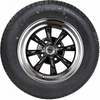C32-E28B-SET-WT - SET OF 4 15X5.5 BLACK 8 SPOKE WHEELS (4X130MM - 4.6 IN. BACKSPACE) - WITH 2 X 185/65-HR15 AND 2 X 195/65-HR15 TIRES MOUNTED AND BALANCED - READY TO BOLT-ON - SOLD SET OF 4