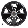 C32-BR2B-AB - BRM REPLICA - THE ONYX - ALL GLOSS BLACK 5 SPOKE WHEEL - 17 IN. X 7 IN. WIDE - WIDE 5 BOLT PATTERN (5X205MM) - ET42 - CENTER CAP VALVE STEM ARE INCLUDED - SOLD EACH