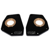 JC-2254-0 - BILLET SPRING PLATE RETAINNER PLATES WITH BRONZE BUSHINGS - BLACK ANODIZED - SOLD PAIR