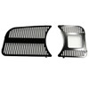 VWC-113-857-207-DST - 113857227A - 113857207 - BLACK DASH GRILLS - LEFT AND RIGHT SIDE WITH SQUARE FUEL GAUGE HOLE - BEETLE 58-67 - SOLD PAIR