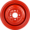 ACC-C10-6623-SMRD - STOCK SMOOTHIE 4X130MM 4 BOLT STEEL WHEEL - HOT ROD RED - 15X5-1/2 (4-1/4 INCH BACK SPACING) HUBCAP SOLD SEPARATELY - BEETLE 68-79 GHIA 67-74 TYPE-3 67-73 - SOLD EACH