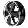 C32-4517FOO513036BMF - CIP1 EXCLUSIVE - 17 IN. X 4.5 IN. 911 STYLE ALUMINUM - 5X130MM - ET 41MM - BLACK MACHINED FACE - CENTER CAPS INCLUDED - WHEEL HARDWARE EXTRA - SOLD EACH