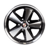 C32-4517FOO513036BMF - CIP1 EXCLUSIVE - 17 IN. X 4.5 IN. 911 STYLE ALUMINUM - 5X130MM - ET 41MM - BLACK MACHINED FACE - CENTER CAPS INCLUDED - WHEEL HARDWARE EXTRA - SOLD EACH