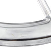 VWC-211-853-601-BLEM - HAVE MILD SCRATCHES - POLISHED STAINLESS STEEL CHROME STEEL FRONT NOSE EMBLEM (SEE NOTES BELOW) - BUS 52-67 - SOLD EACH