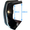 C38-BD-168G - FLAT-4 - LEFT / RIGHT BUMPER GUARDS - FRONT OR REAR BUMPER WITHOUT RUBBER DECO STRIP - BEETLE 68-73 - SOLD PAIR