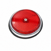 VWC-211-945-557 - 211945557 - REAR SIDE MARKER REFLECTOR ASSEMBLY - RED WITH CHROME BEZEL - WITH FLAT BASE GASKET - LEFT OR RIGHT - CORRECT FOR BUS 68-69 (WILL FIT MOST MODELS UP TO 1971) - SOLD EACH
