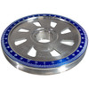 C26-105-255 - 8779 - CIP1 PREMIUM QUALITY - SAW BLADE HOLE - STOCK SIZE ALUMINUM PULLEY WITH BLUE DEGREE MARKINGS - ALL 1600CC BEETLE STYLE ENGINES - SOLD EACH