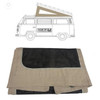 C33-S02674 - GERMAN QUALITY FROM C&C U.K. - WESTFALIA POP TOP TENT CANVAS 3 WINDOW - VW BUS WESTFALIA 68-73 - CHARCOAL COLOUR - REF.#'s - C16-231-702 - 231-069-708 - 231069708 - 231070708CH - SOLD EACH