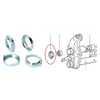 VWC-211-405-127-ASET- 211-405-127-A - 211405127A - FRONT BEAM TORSION ARM SEAL RETAINER RINGS - DOES ONE VEHICLE - BUS 68-79 - SOLD SET OF 4