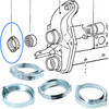 VWC-211-405-127-ASET - 211-405-127-A - 211405127A - BBT PREMIUM QUALITY - FRONT BEAM TORSION ARM SEAL RETAINER RINGS - DOES ONE VEHICLE - BUS 68-79 - SOLD SET OF 4