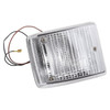 C24-211-953-001-A - 211953051GA - GENUINE VW - COMPLETE FRONT TURN SIGNAL LIGHT ASSEMBLY WITH CLEAR LENS - LEFT -  2 WIRE SINGLE FILAMENT BULB - SEE NOTES - BUS 73-79