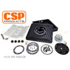 C31-115-185-030S22B - CSP - EXCELLENT GERMAN QUALITY - THIN DESIGN BILLET OIL SUMP KIT WITH SUMP PLATE - WITH THREADED RETURNS HOLES AND PLUGS - ALL 25-36HP ENGINES - BEETLE 46-60 - GHIA 56-60 - BUS 55-60 - WITH GASKETS AND NUTS - SOLD KIT