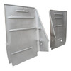 VWC-211-801-505-CST - 211801505 - SILVER WELD-THROUGH HIGH QUALITY SHEET METAL - LEFT AND RIGHT BULKHEAD SEAT BACKREST SECTIONS FOR WALKTHROUGH FRONT SEATS - BUS 52-67 - SOLD SET