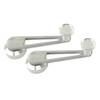 C13-8510 - EMPI - BILLET STYLE WINDOW CRANKS WITH BRITE ALUMINUM FINISH - BEETLE 46-79 - GHIA 56-74 - BUS 68-79 - TYPE-3 68-73 - SOLD PAIR