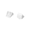 VWC-251-857-561-AWH - 251857561A  - SUN VISORS CLIPS - WHITE - LEFT AND RIGHT PAIR - VANAGON 80-92 - SOLD PAIR