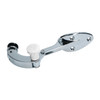 C24-113-847-080-C - 113847080C - BBT NICE QUALITY - CHROME POPOUT WINDOW LATCH WITH WHITE KNOB - RIGHT - BEETLE 65-77 - SOLD EACH