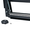 VWC-251-845-712-BK - 251845712 - LOUVERED WINDOW KIT - RIGHT SIDE SLIDING DOOR WINDOW - KNOB INSIDE LEFT - BLACK - LHD WITH SEAL AND SCREEN - WINDOW MEASURES 1050MM LONG X 430MM TALL - CAN FIT 80-84 - CHECK SIZE OF OPENING - VANAGON 85-92 - SOLD EACH