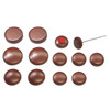C38-IN-102 - FLAT4 CUSTOM WOOD DASH KNOB SET - BEETLE 68-78 - SOLD SET