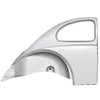 VWC-111-809-086-A - 111809086A - SWF - SILVER WELD-THROUGH QUALITY METAL - COMPLETE REAR QUARTER PANEL WITH INNER REAR FENDER AND BUMPER BRACKET MOUNT - RIGHT - BEETLE 55-59 - SOLD EACH