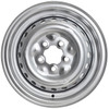 VWC-211-601-027-S - 211601027S - GENUINE QUALITY - STOCK STEEL WHEEL - 14 X 5.5 INCH WIDE - 5X112MM BOLT PATTERN – SHINY SILVER - BUS 71-79 - VANAGON 80-91