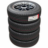 DEAL-001 - SET OF 4 BLACK BRM REPLICA 5 SPOKE WHEELS - 15X5.5 (5X205MM) - WITH 185/65R15 TIRES MOUNTED & BALANCED - IDEAL FOR EARLY VW BUS - DEAL-001 - SOLD SET OF 4