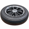 DEAL-003 - BLACK BRM REPLICA 5 SPOKE SPARE WHEEL & TIRE - 15X4.5 (5X205MM) - 145R15 RADIAL TIRE MOUNTED & BALANCED - SOLD 1 WHEEL AND TIRE