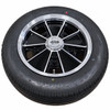 DEAL-003 - BLACK BRM REPLICA 5 SPOKE SPARE WHEEL & TIRE - 15X4.5 (5X205MM) - 145R15 RADIAL TIRE MOUNTED & BALANCED - SOLD 1 WHEEL AND TIRE