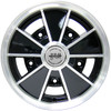 DEAL-003 - BLACK BRM REPLICA 5 SPOKE SPARE WHEEL & TIRE - 15X4.5 (5X205MM) - 145R15 RADIAL TIRE MOUNTED & BALANCED - SOLD 1 WHEEL AND TIRE