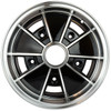 DEAL-007 - STAGGERED SET OF 4 BLACK BRM REPLICA 5 SPOKE WHEELS - 2X 15X5.5 & 2X 15X6.5 (5X205MM) - WITH 145R15 & 195/65R15 TIRES MOUNTED & BALANCED