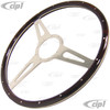 ACC-C15-3333 - MWS 17 INCH CLASSIC WOOD-RIMMED STEERING WHEEL - FLAT WITH SLOTTED SPOKES (SUITABLE FOR BUS MODELS)