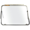ACC-C20-1010 - NICE REPRODUCTION QUALITY - FRONT SAFARI WINDOW KIT - COMPLETE KIT WITH POLISHED STAINLESS STEEL FRAMES/GLASS/LATCHES/HINGES/SEALS AND HARDWARE (SEE NOTES) - BUS 55-67 - SOLD KIT