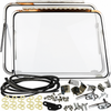 ACC-C20-1010 - NICE REPRODUCTION QUALITY - FRONT SAFARI WINDOW KIT - COMPLETE KIT WITH POLISHED SSTAINLESS STEEL FRAMES / GLASS / LATCHES / HINGES / SEALS / HARDWARE / SEALS / HARDWARE - SEE NOTES - BUS 55-67 - SOLD KIT