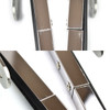 ACC-C20-1010 - NICE REPRODUCTION QUALITY - FRONT SAFARI WINDOW KIT - COMPLETE KIT WITH POLISHED STAINLESS STEEL FRAMES/GLASS/LATCHES/HINGES/SEALS AND HARDWARE (SEE NOTES) - BUS 55-67 - SOLD KIT