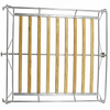C13-15-2012 - ACC-C10-3891 - EMPI - SILVER POWDER COATED ROOF RACK WITH WOOD SLATS - KNOCK DOWN DESIGN - (PLEASE NOTE: THIS ROOF RACK IS NOT COMPATIBLE WITH C13-15-2005 LOCK SET) - BEETLE 46-77 - SOLD EACH