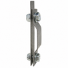 C13-15-2041 - D-PLATE - ORIGIN PLATE WITH STAINLESS STEEL MOUNTING BRACKET - BEETLE 46-67 - SOLD EACH