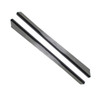 C13-15-3017-0 - BILLET LOOK ALUMINUM RUNNING BOARDS - GLOSS BLACK WITH POLISHED RIBS - MOUNTING HARDWARE INCLUDED - BEETLE 46-79 - SOLD PAIR