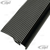 C13-15-3017-0 - BILLET LOOK ALUMINUM RUNNING BOARDS - GLOSS BLACK WITH POLISHED RIBS - MOUNTING HARDWARE INCLUDED - BEETLE 46-79 - SOLD PAIR