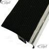C13-15-3018-0 - BILLET LOOK ALUMINUM RUNNING BOARDS - SATIN BLACK WITH POLISHED EDGE - VINTAGE STYLE - MOUNTING HARDWARE INCLUDED - BEETLE 46-79 - SOLD PAIR