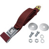 C13-18-1021 - EMPI - 2 POINT LAP BELT - UNIVERSAL 72 INCH RED FOR ALL FRONT OR REAR - WITH PUSH BUTTON LATCH AND HARDWARE - MADE IN THE USA - SOLD EACH