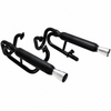 C13-3373 - EMPI - DUNE BUGGY DESIGN - RAW DUAL EXHAUST WITH RAW METAL TIPS - WITH CLEARANCE FOR DUAL CARBURETOR - 12-1600CC BEETLE & T-3 - SOLD SET
