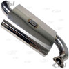 C13-3765 - EMPI - STAINLESS STEEL PHAT BOY MUFFLER – FITS 3767 AND B2-0311-S HEADER – BEETLE 1300-1600CC STYLE ENGINES - B20311S - SOLD EACH