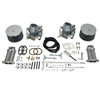 C13-43-4430 - EMPI - COMPLETE 40K 40MM DUAL CARB KIT FOR BEETLE/GHIA DUAL PORT ENGINES WITH DELUXE TWIST LINKAGE - SOLD KIT