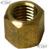 C13-43-6051-B - BAG OF 100 - BRASS EXHAUST / INTAKE NUTS 11MM O.D. X 8MM THREAD - SOLD BAG OF 100