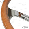 C13-79-4028-7 - EMPI - CLASSIC WOOD STEERING WHEEL ONLY  – 380MM DIA. WITH 23MM THICK GRIP - 3 INCH DISH - SOLD EACH