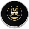 C13-79-4059 - EMPI BANJO STYLE STEERING WHEEL - BLACK WITH HORN BUTTON - ADAPTER SOLD SEP. - SOLD EACH